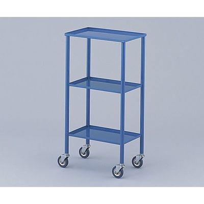 アズワン カラフルミニワゴン ブルー(縁折り曲げ) 435×235×850mm 0-8152-05 1台（直送品）