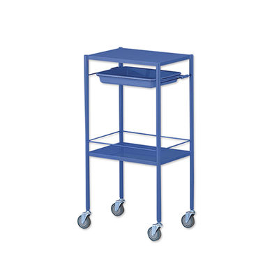 アズワン カラフル回診車(ミニ)2段 ブルー 470×320×915mm NCCM-2HBL 1台 8-8638-02（直送品）