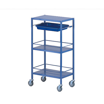 アズワン カラフル回診車(ミニ)3段 ブルー 470×320×915mm NCCM-3HBL 1台 8-8638-05（直送品）