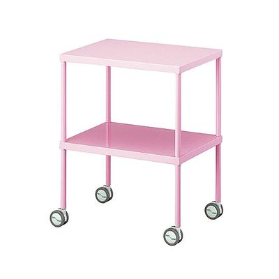 アズワン カラフル回診車 手摺無し ピンク 600×450×792mm 0-210-10 1台（直送品）