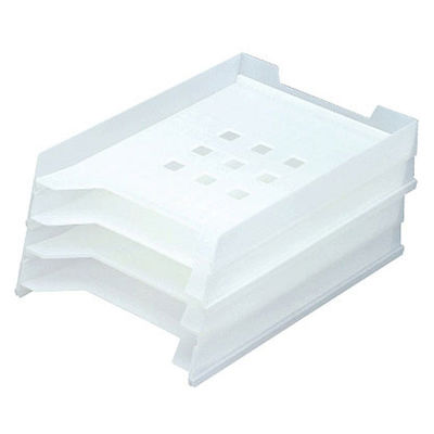 リヒトラブ マルチレタートレー 乳白 A-7300-1 1箱(1台2段×2)（直送品）