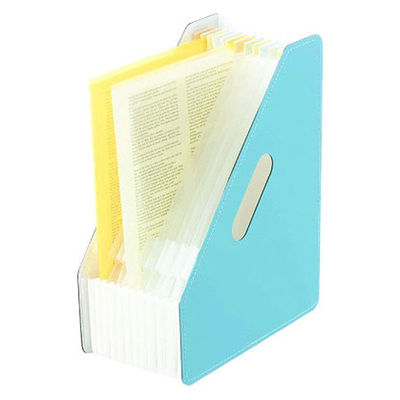 セキセイ ドキュメントスタンド A4 タテ 13P ブルー FB-2381-10 1個（直送品）