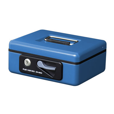 プラス 小型手提金庫　ＣＢー060Ｇ　ブルー CB-060G BL 1個（直送品）