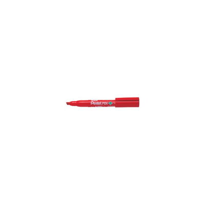 まとめ）ぺんてる ペン ENN60-B 太字 平芯 赤 オンラインショッピング