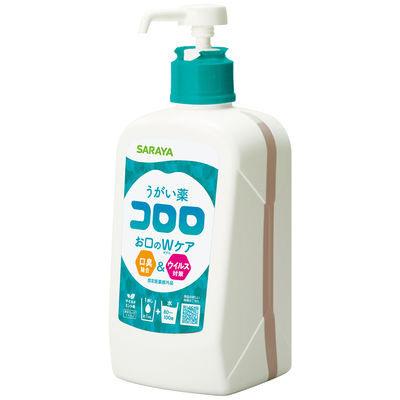 【うがい薬】 ポンプ サラヤ うがい薬コロロ 1Lポンプ付き 1箱（6個入）