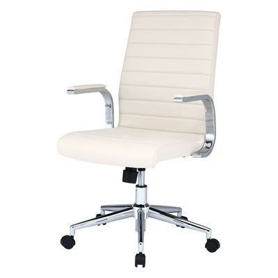 サンワサプライ　ミドルバックレザーチェア　オフィスチェア　肘付　ベージュ　SNC-L12BG 1脚　（直送品）