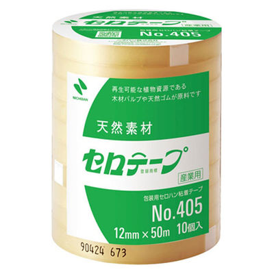 ニチバン セロテープ 産業用 12mmＸ50m 10巻 405ー12Ｘ50 1パック（直送品）
