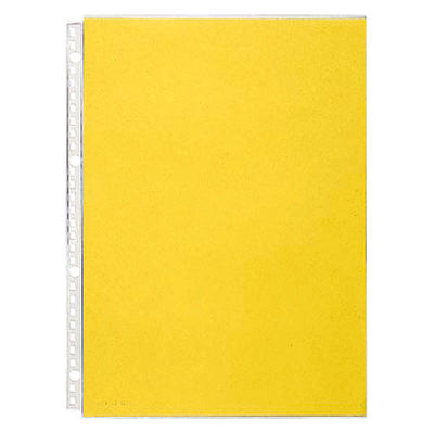 リヒトラブ　クリヤーポケット　Ａ4Ｓ　30穴　10枚　黄　N-1489-10P　1組　　（直送品）