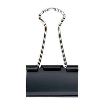 プラス ダブルクリップ 大 黒 CP-103-10P 1パック(100個)（直送品）