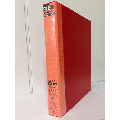 マルマン　ダブロックファイル　A4タテ　背幅44mm　レッド　F949R-01　（直送品）