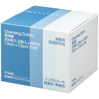 オオサキメディカル 清浄綿 72726 1箱（2枚入×100包）  オリジナル