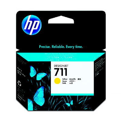 HP（ヒューレット・パッカード） 純正インク HP711 イエロー CZ132A 1個（直送品）