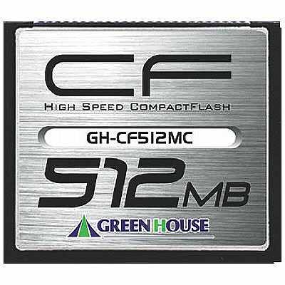 高い信頼 厚い信頼 グリーンハウス コンパクトフラッシュ512MB GH-CF512MC 1パック メモリーカード