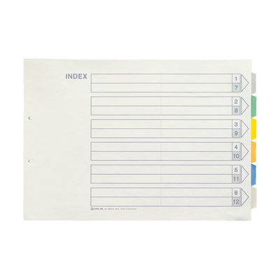 キングジム カラーインデックス 1000Eー6Y A3E 1パック(10組入)（直送品）