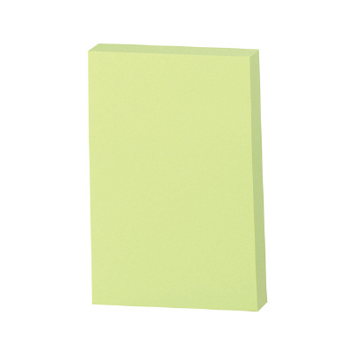 ポストイット 付箋 ふせん 通常粘着 ノート 75×50mm グリーン 1パック(1冊入) スリーエム 656RP-GN（直送品）
