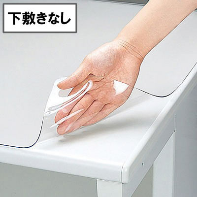 プラス　デスクマット クリアータイプ（1590×790mm） 厚さ1.8mm 下敷きなし DMー168C（直送品）