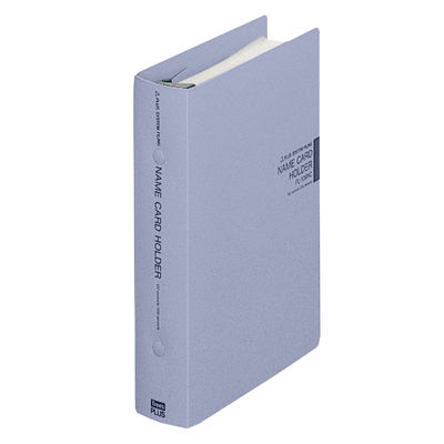 プラス 名刺ホルダー 38mm ブルー FL-108NC BL 1冊（直送品）