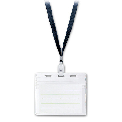 ソニック　IDカード用吊下げ名札　黒　NF-451-D　（直送品）