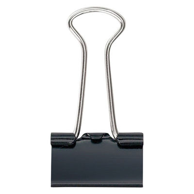 プラス ダブルクリップ 小 黒 CP-105-10PBK 1パック(100個入)（直送品）