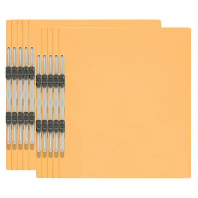 プラス エコノミーフラットファイル A4 タテ イエロー 2穴 No.021E 1パック（10冊入）（直送品）