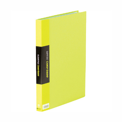 キングジム　クリアーファイル　40P　A4S　黄緑　132CWキミドリ　（直送品）