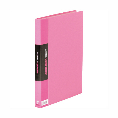 キングジム　クリアーファイル　40P　A4S　132CWピンク　（直送品）