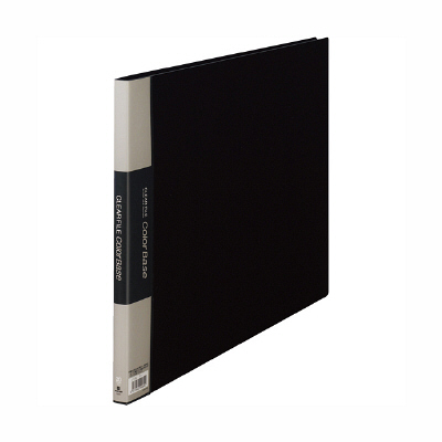 キングジム　クリヤーファイル20ポケット　150C　A3E　黒　150Cクロ　（直送品）