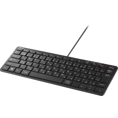バッファロー USB接続 有線コンパクトキーボード ブラック BSKBU300BK 1台（直送品）