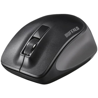 バッファロー 無線　ＢｌｕｅＬＥＤ　３ボタン　プレミアムフィットマウス　ブラック BSMBW300MBK 1台（直送品）