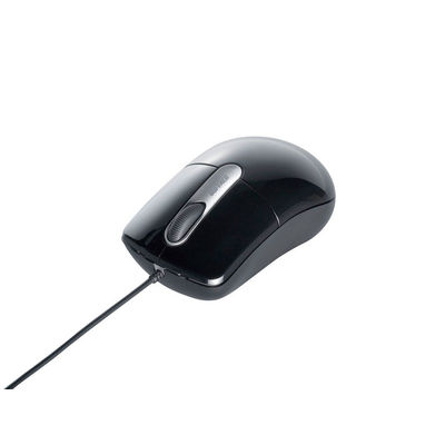 バッファロー 有線光学式マウス　静音／３ボタン　Ｍサイズ　ブラック BSMOU27SMBK 1台（直送品）