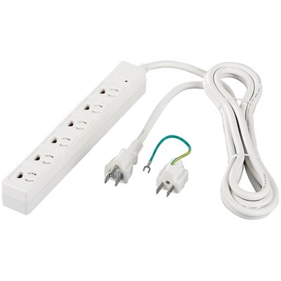 バッファロー RoHS対応 3ピン式電源タップ 6個口タイプ マ BSTAPMS3650WH 1台（直送品）