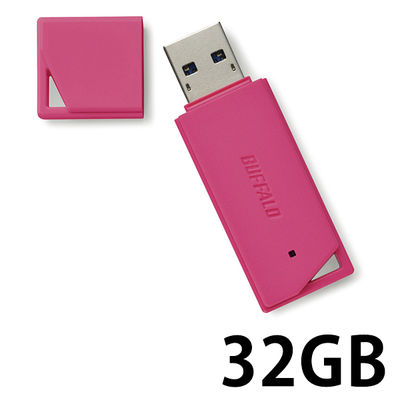 バッファロー USB3.1(Gen1)/USB3.0対応 USBメモリー バリューモデル 32GB RUF3-K32GB-PK 1台（直送品）