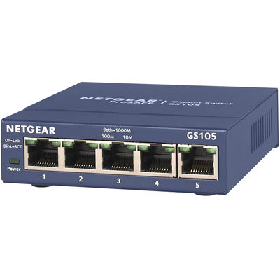 NETGEAR GS105 ギガ5ポート アンマネージ・スイッチ GS105-500JPS 1台（直送品）