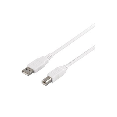 バッファロー USB2.0ケーブル A to B ホワイト 1m BSUAB210WH 1本（直送品）