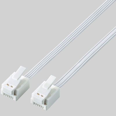 エレコム モジュラーケーブル/爪折れ防止/1.0m/ホワイト MJ-T1WH 1個（直送品）