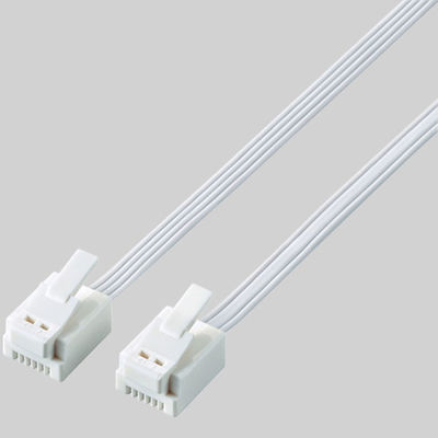 エレコム モジュラーケーブル/爪折れ防止/2.0m/ホワイト MJ-T2WH 1個（直送品）