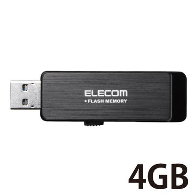 エレコム USB3.0ハードウェア暗号化USBメモリ MF-ENU3A04GBK 1個（直送品）