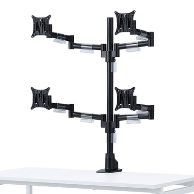 サンワサプライ 水平多関節液晶モニタアーム(4面) CR-LA1505BK 1台（直送品）