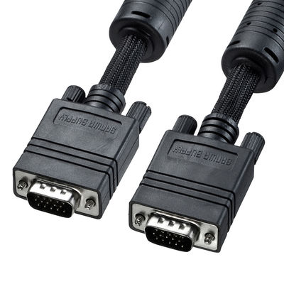 サンワサプライ ナイロンメッシュディスプレイケーブル KC-NMV100K 1本（直送品）