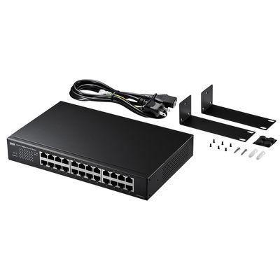 サンワサプライ Giga対応スイッチングハブ(24ポート) ループ検知機能つき LAN-GIGAH24L 1個（直送品）