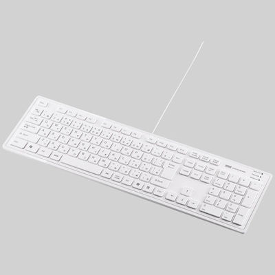 有線キーボード　メンブレン　スタンダード　ホワイト　SKB-SL16W　サンワサプライ　1個（直送品）