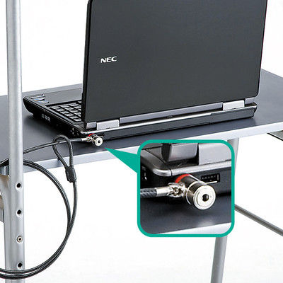 サンワサプライ ノート・デスクトップパソコンセキュリティ セキュリティスロット対応 ディスクシリンダー錠 SL-63 1個（直送品）