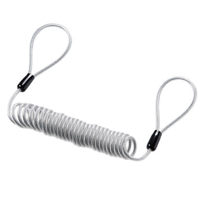 サンワサプライ eセキュリティ用ワイヤー（0.3～1.0M3.5mm） SLE-12W 1個（直送品）