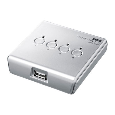 サンワサプライ USB2.0手動切替器(4回路) SW-US24N 1個（直送品）