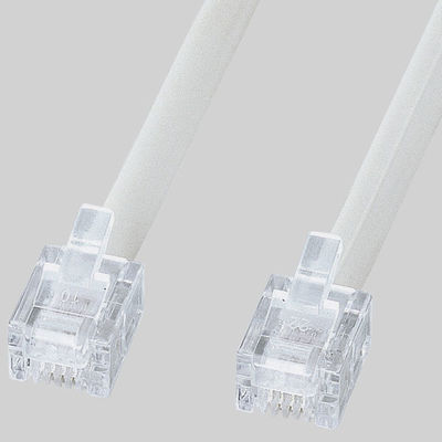 サンワサプライ エコロジー電話ケーブル(ノーマル) TEL-EN-10N2 1本（直送品）