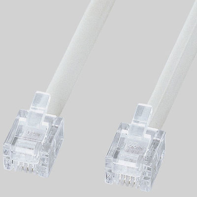サンワサプライ エコロジー電話ケーブル(ノーマル) TEL-EN-5N2 1本（直送品）