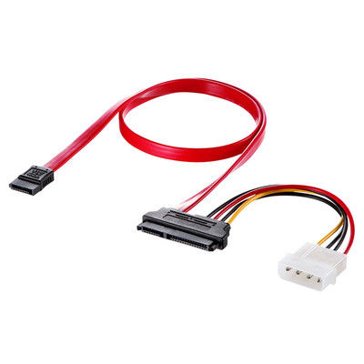 サンワサプライ 一体型SATAケーブル（0.5m） TK-PWSATA7-05 1個（直送品）