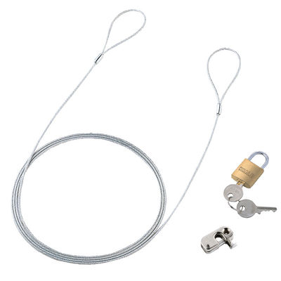 サンワサプライ パソコンセキュリティワイヤーロック（南京錠タイプ） SL-57 1個（直送品）