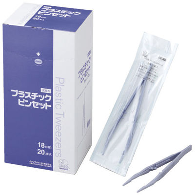 ハクゾウメディカル プラスチックピンセット（滅菌済） 2700011 20本入×3 24-4192-00　マツヨシカタログ（直送品）