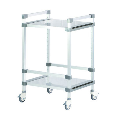 シンドー アルアップワゴン 2段 奥行554mm 684-554-1048C2 1台 24-5343-02（直送品）